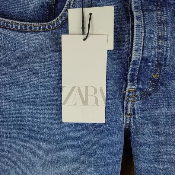 NWT Zara men's straight leg button fly jeans - Picture 6 of 11